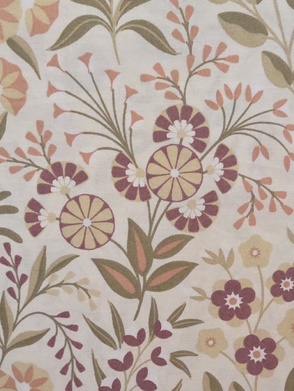 The Company Store Mid-Century Botanical Muted Floral Cotton King Pillow Shams - Picture 5 of 10